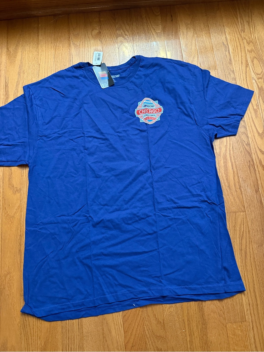 Nascar Royal Blue Kids' Short Sleeve Tee with Chicago Logo